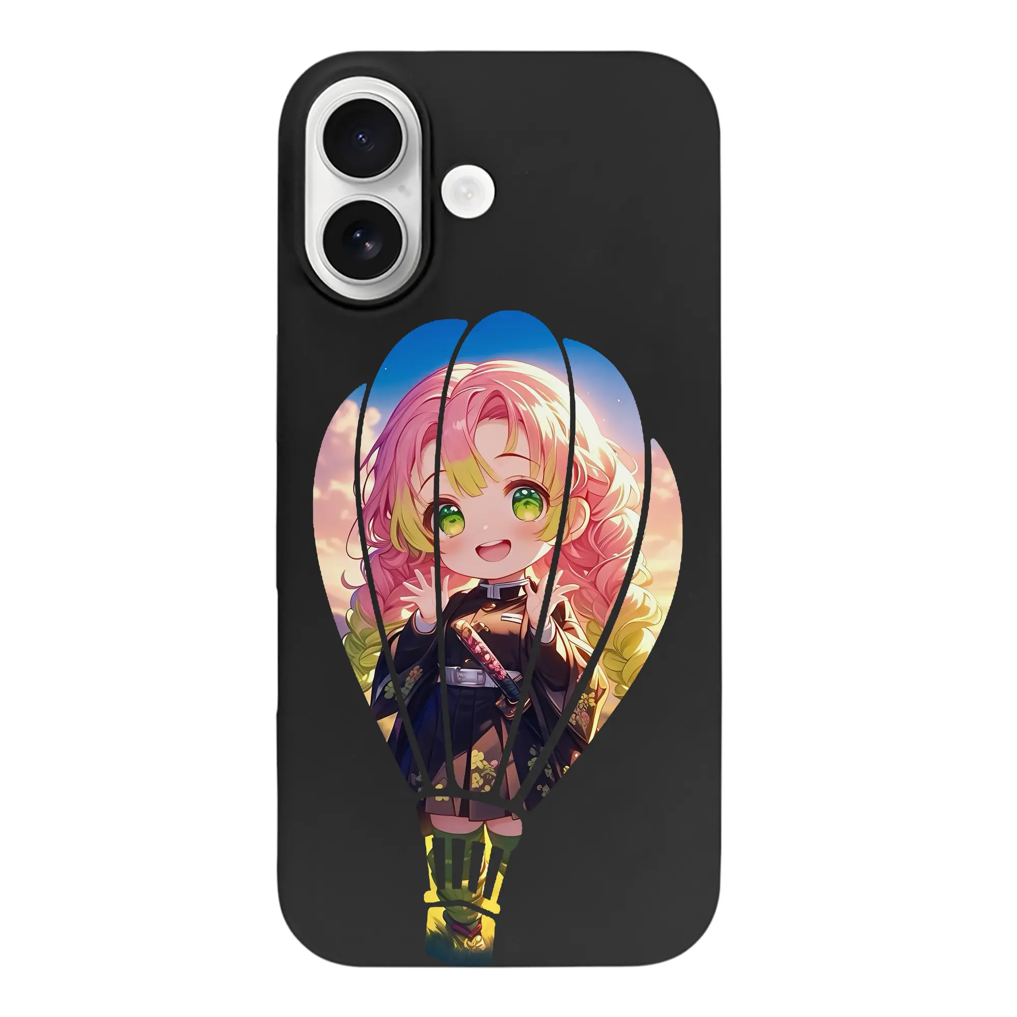 鬼滅の刃 グッズ,甘露寺 蜜璃 - iPhone 17 シリーズ シリコンケース 薄型 耐衝撃 指紋防止 ソフトタッチカバー 精密フィット 傷防止 保護ケース iPhone 17/17 Air/17 Pro/17 Pro Max 対応